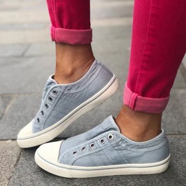 Women Large Size Casual Soft Comfy Low Top Flats